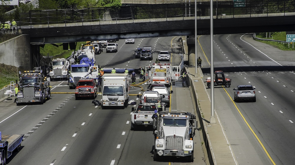 car accident on highway