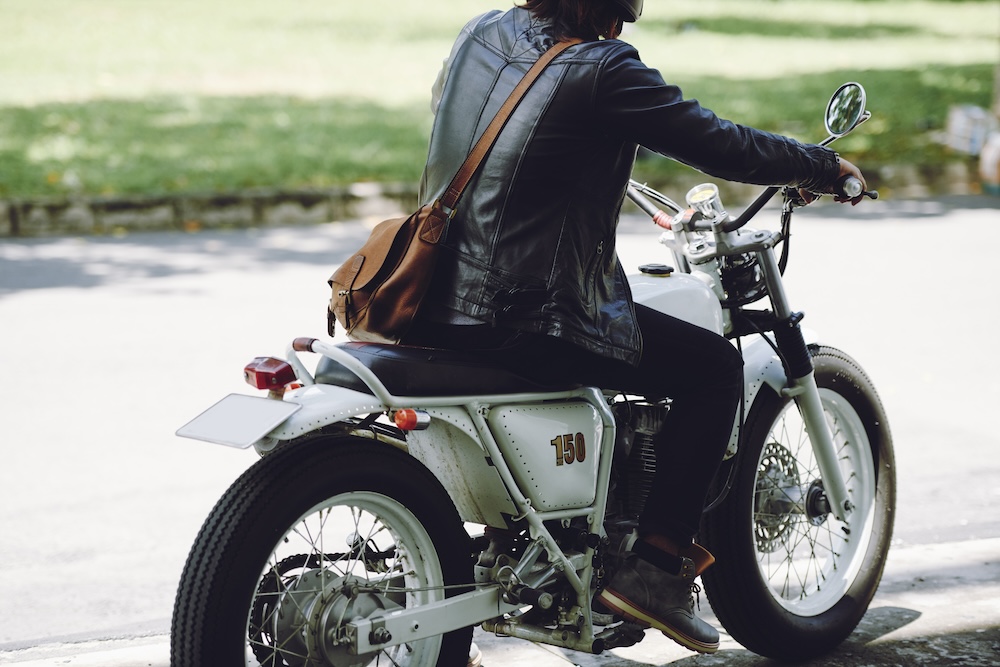 guy riding motorcycle