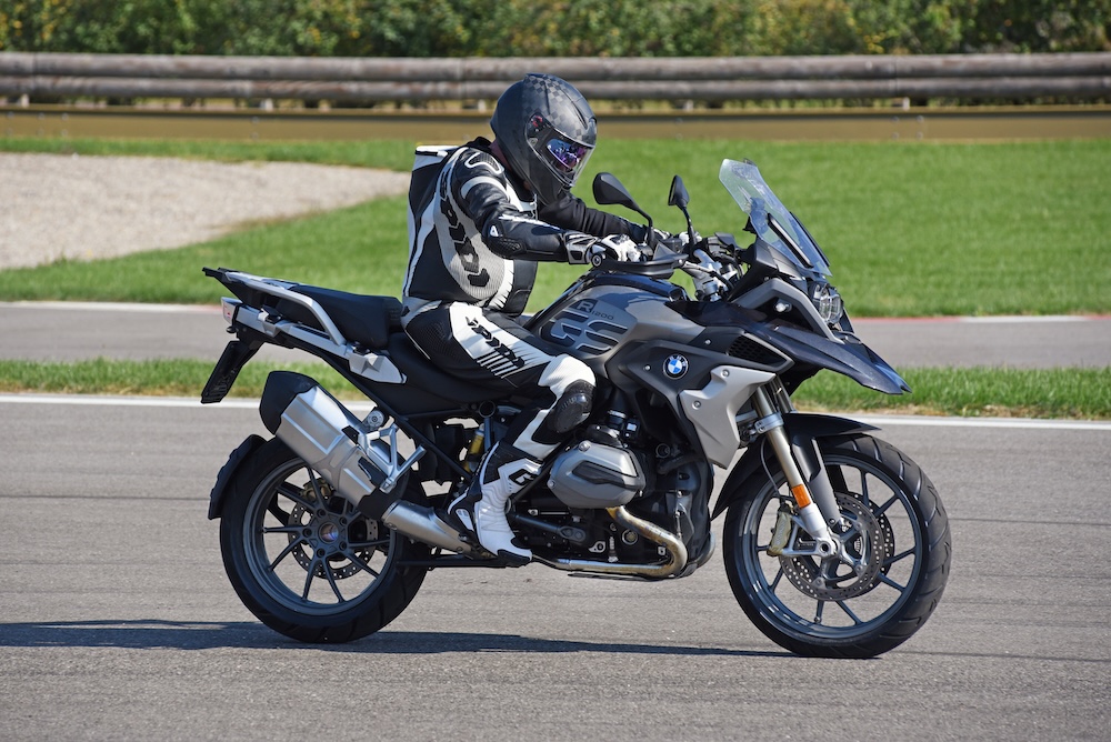 a person on a motorcycle